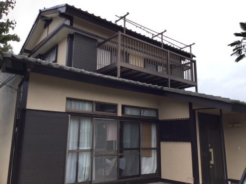 木部補修を含めた外壁塗装・雨樋交換後